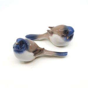 Figuriner 2st Fåglar Royal Copenhagen Bingo & Gröndahl Höjd 6-8cm