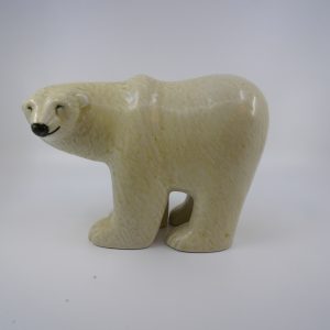 Figurin Isbjörn Skansen Lisa Larson Gustavsberg höjd: 15cm bredd; 22,5cm