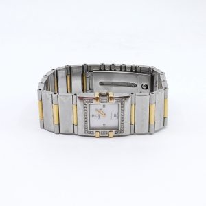 Armbandsur Omega Constellation Quadra Guld/Stål Boett 19x24mm