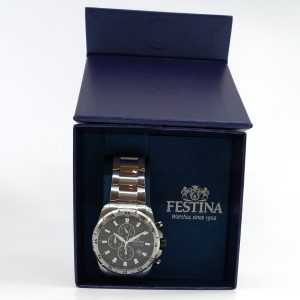 Armbandsur Festina Crono Sport Stål Ø 45mm Quartz Box