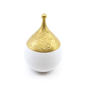 Skål med lock Rosenthal Bjørn Wiinblad Die Zauberflöte Sarastro Ø11cm H:19cm porslin förgylld