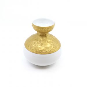 Vas Rosenthal Bjørn Wiinblad Trollflöjten/ Die Zauberflöte Sarastro H:14,5cm porslin förgylld