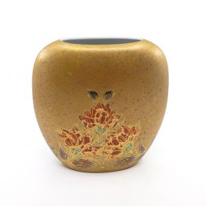Vas Rosenthal Bjørn Wiinblad Studio-Line H:21,5cm Ø 22cm porslin förgylld