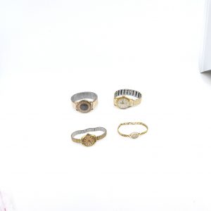 Armbandsur Renoveringsobjekt 4st: Atlantic, Moitor, Certina, Alltime, Guld/Stål, Manuella