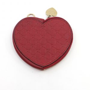 Plånbok Gucci hjärta "coin purse" i läder röd