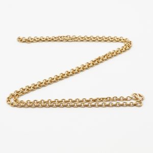 Halskedja Ärtlänk Guld 18K 16,9g Längd 54cm Bredd 3mm