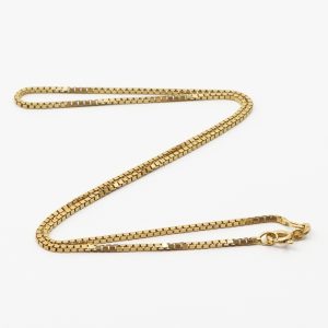 Halskedja Venezia Guld 18K 6,2g Längd 39cm Bredd 1mm