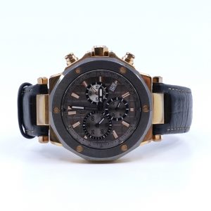 Armbandsur Gc läderarmband med viklås kronograf quartz nollställer ej korrekt datum