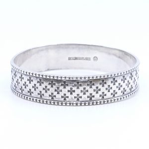 Armring Kalevala Silver S916 36,5g Diameter 6cm Bredd 14mm skev