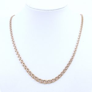Halskedja Bismarck Guld 18K 7,6g Längd 44cm Bredd 3-5mm