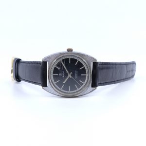 Armbandsur Lanco manuell boett 32mm läderarmband repigt plastglas "Swiss T"