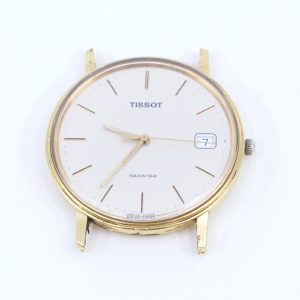 Armbandsur Tissot Seastar Guld 18K Boett 33mm totalvikt 21,9g med datum graverad