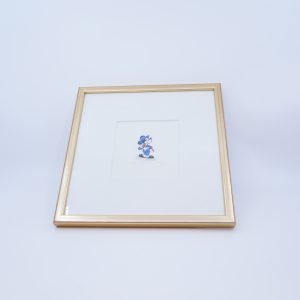 Sowa & Reiser Disney, Grafiskt tryck Musse Pigg nr 306/500, bladets mått ca 8x8cm, inramad