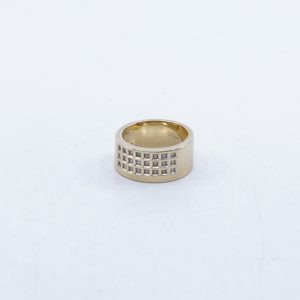 Ring Guld 14K 9,1g Ø17,5 med stenar