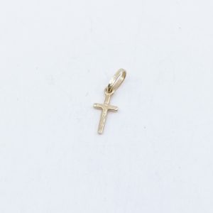 Hänge kors Guld 18K 0,5g Bredd 6mm Höjd 18mm