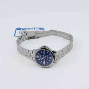 Armbandsur Casio Stål Boett 29mm Quartz Datum Mineralglas Längd 19cm Viklås