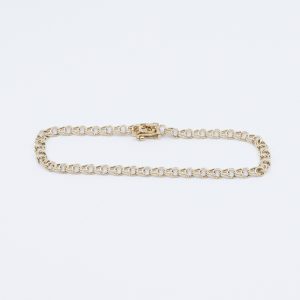 Armband Bismarck Guld 14K 5,2g Längd 18,5cm Bredd 4mm
