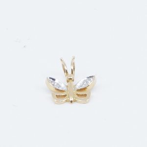 Hänge med diamanter 2xca0,005ct Guld 18K 0,8g