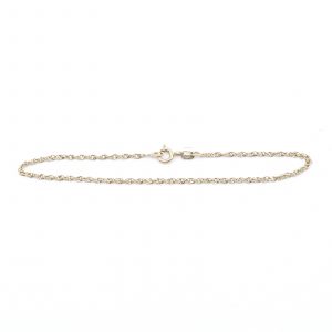Armband Singpore Guld 18K 1,3g Längd 18cm Bredd 2mm