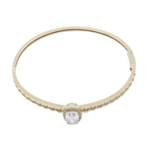 Armring Guld 18K 10,2g Diameter 5,5cm med stenar