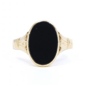 Ring Guld 18K 5g Ø21 med sten