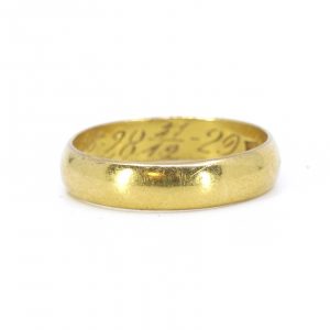 Ring Guld 23K 4,8g Ø18 -Gravyr