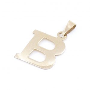 Hänge Bokstav "B" Guld 18K 0,4g Bredd 11mm Höjd 13mm