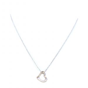 Halskedja Kullänk Silver S925 2,7g Längd 38cm Bredd 1mm med hänge