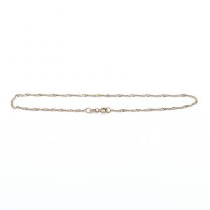 Vristlänk Singapore Guld 18K 1,5g Längd 24,5cm Bredd 2mm