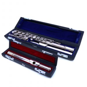 Flöjt The Maramatsu flute, Sterling silver MFG Co., Tokyo 03968, 2118, 925,med extra munstycke Pearl
