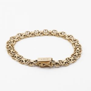 Armband X-länk Guld 18K 19,6g Längd 19cm Bredd 8mm