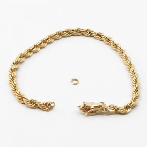 Armband Cordell Guld 18K 5,2g Längd 19cm Bredd 4mm, defekt lås