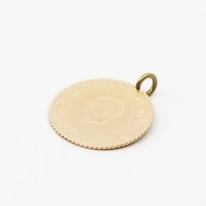 Hänge/berlock Guld 21K brv 1,8g Bredd 18mm Höjd 23mm, ögla oädel