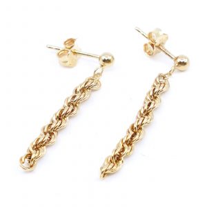 Örhängen Creoler Guld 18K 1,4g Höjd 32mm Diameter 3mm