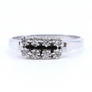 Ring Vitguld 18K 3g Ø17 med diamanter