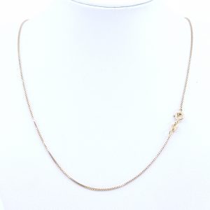 Halskedja Venezia Guld 18K 2,5g Längd 42cm Bredd 1mm