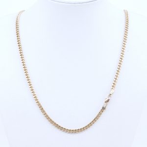 Halskedja Pansar Guld 14K 15,4g Längd 52cm Bredd 3mm