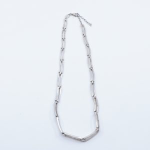 Halskedja Silver S925 22,8g Längd 40-45,5cm Bredd 5mm, halvstelt