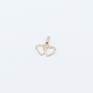 Hänge/berlock hjärtan Guld 18K 0,4g Bredd 15mm Höjd 16mm