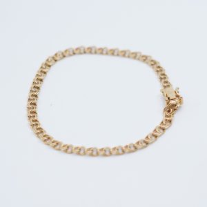 Armband Bismarck Guld 18K 4,7g Längd 17,5cm Bredd 4mm