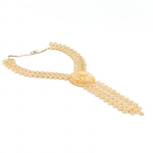 Collier med Filigranarbete Guld 21K 105,1g Längd 52cm Bredd 45mm