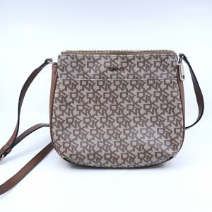 Handväska DKNY, Logo Print med guldfärgade detaljer