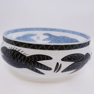 Skål "Caramba" Kosta Boda Ulrica Hydman-Vallien Ø26cm