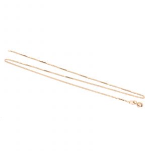 Halskedja Venezia Guld 18K 2g Längd 36cm Bredd 1mm