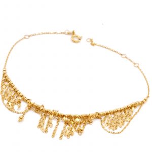 Armband med filigranarbete Guld 21K 4,6g Längd 28cm Bredd 17mm