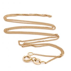 Halskedja Pansar Guld 18K 1,6g Längd 43cm Bredd 1mm