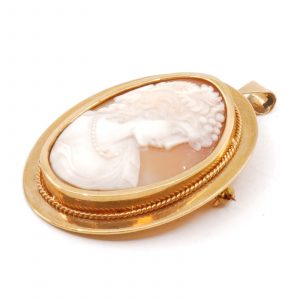 Brosch Guld 18K 16,8g Bredd 35mm Höjd 52mm