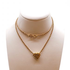 Halskedja med Integrerad Berlock Guld 18K 8,2g Längd 42cm Bredd 2mm