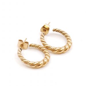 Örhängen Guld 18K 6,9g Höjd 2mm Diameter 18mm