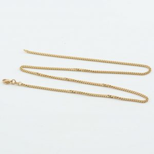 Halskedja Pansar Guld 18K 8,9g Längd 45cm Bredd 3mm